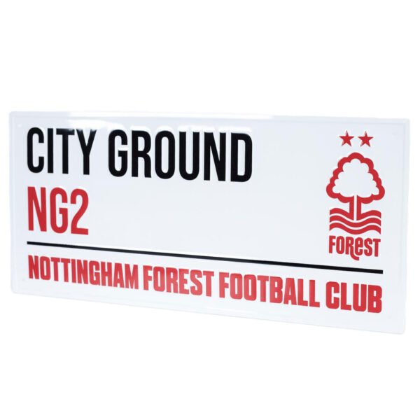 TM-04845-Nottingham-Forest-FC-White-Street-Sign-2 Official Nottingham Forest FC White Street Sign