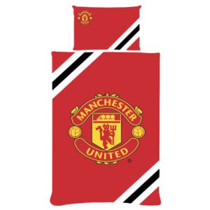 TM-04848-Manchester-United-FC-Core-Stripe-Single-Duvet-Set Official Manchester United FC Core Stripe Single Duvet Set