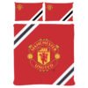 TM-04851-Manchester-United-FC-Core-Stripe-Double-Duvet-Set Official Manchester United FC Core Stripe Double Duvet Set