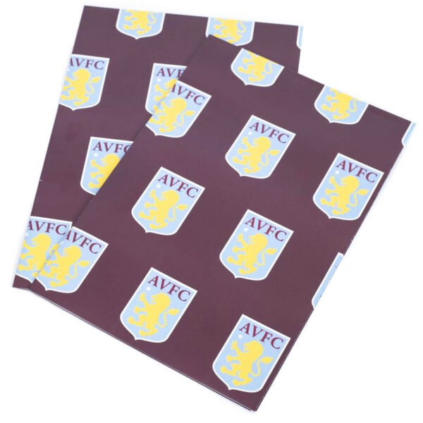 TM-04972-Aston-Villa-FC-Text-Gift-Wrap-1 Official Aston Villa FC Text Gift Wrap