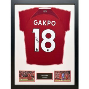 Official Liverpool FC Gakpo Signed Shirt (Framed)