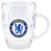 TM-04994-Chelsea-FC-Dimple-Glass-Tankard Official Chelsea FC Dimple Glass Tankard