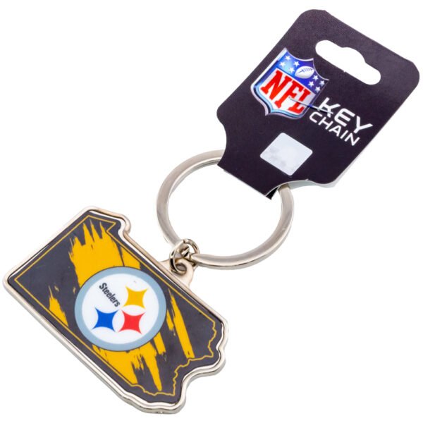 TM-05039-Pittsburgh-Steelers-State-Shape-Keyring-2 Official Pittsburgh Steelers State Shape Keyring