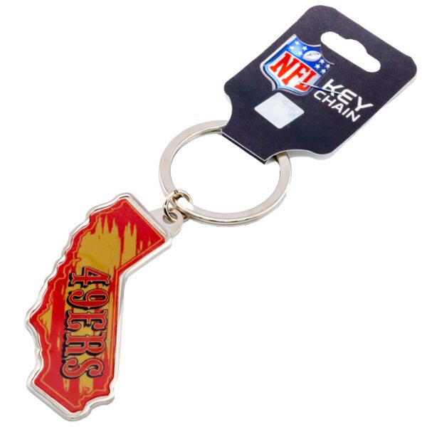 TM-05040-San-Francisco-49ers-State-Shape-Keyring-2 Official San Francisco 49ers State Shape Keyring