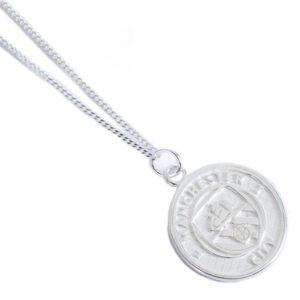 Official Manchester City FC Sterling Silver Pendant & Chain