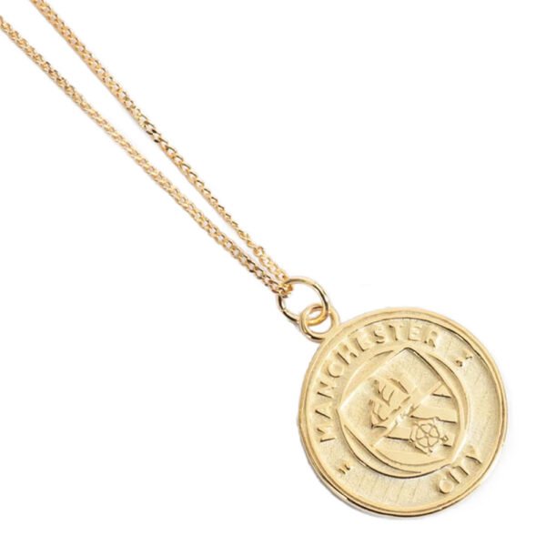 TM-05079-Manchester-City-FC-18ct-Gold-Plated-on-Silver-Pendant-Chain Official Manchester City FC 18ct Gold Plated on Silver Pendant & Chain