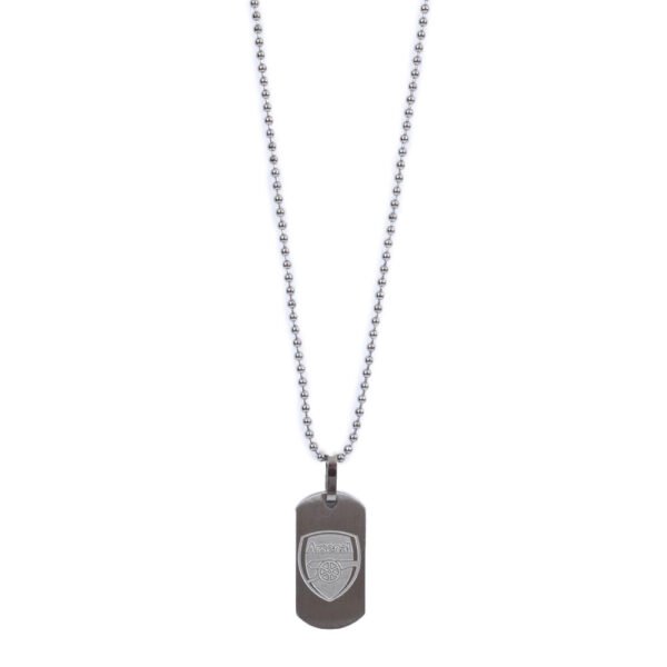 TM-05104-Arsenal-FC-Matt-Finish-Dog-Tag-Chain-1 Official Arsenal FC Matt Finish Dog Tag & Chain