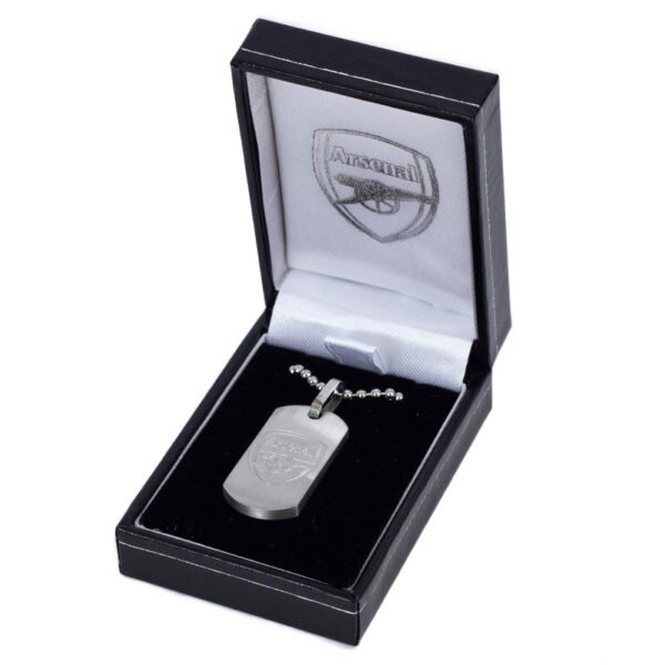 TM-05104-Arsenal-FC-Matt-Finish-Dog-Tag-Chain-2 Official Arsenal FC Matt Finish Dog Tag & Chain
