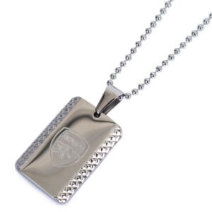 Official Arsenal FC Patterned Dog Tag & Chain