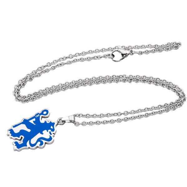 TM-05112-Chelsea-FC-Colour-Lion-Pendant-Chain-1 Official Chelsea FC Colour Lion Pendant & Chain