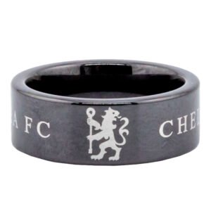 TM-05135-Chelsea-FC-Black-Ceramic-Ring-Small Official Chelsea FC Black Ceramic Ring Small