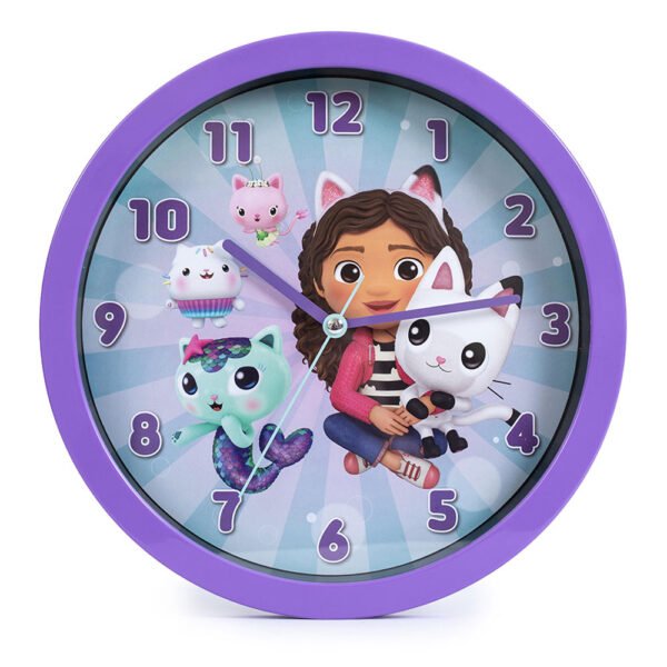 TM-05240-Gabbys-Dollhouse-Wall-Clock Official Gabby's Dollhouse Wall Clock