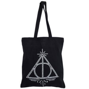 TM-05252-Harry-Potter-Deathly-Hallows-Canvas-Tote-Bag Official Harry Potter Deathly Hallows Canvas Tote Bag