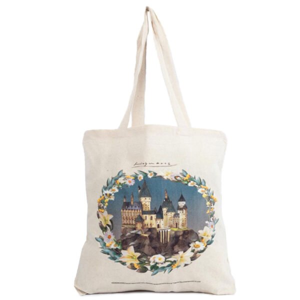 TM-05255-Harry-Potter-Hogwarts-Castle-Canvas-Tote-Bag Official Harry Potter Hogwarts Castle Canvas Tote Bag