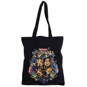 TM-05256-Harry-Potter-Hogwarts-Crest-Canvas-Tote-Bag Official Harry Potter Hogwarts Crest Canvas Tote Bag