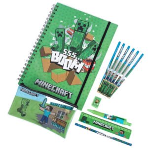 TM-05301-Minecraft-Bumper-Stationery-Set Official Minecraft Bumper Stationery Set