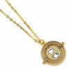 Official Harry Potter Gold Plated Fixed Time Turner Necklace