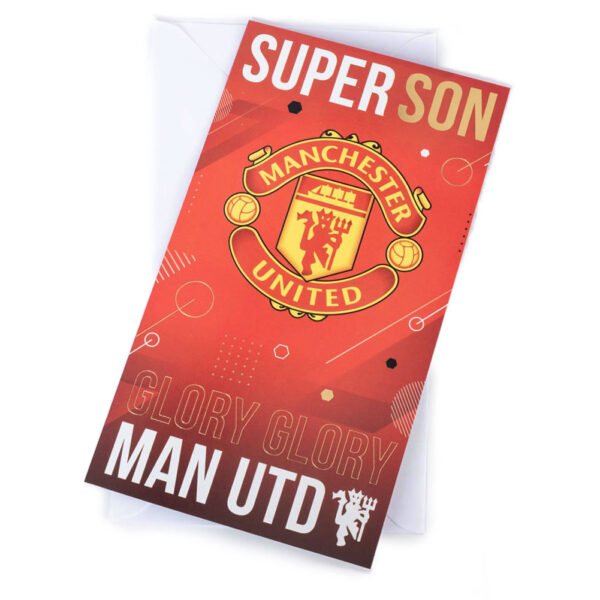 TM-05367-Manchester-United-FC-Super-Son-Birthday-Card Official Manchester United FC Super Son Birthday Card