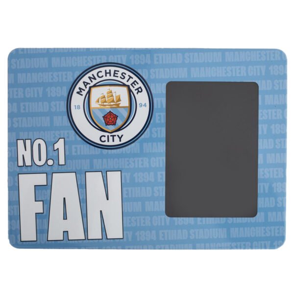 Official Manchester City FC No1 Fan Picture Frame Sign