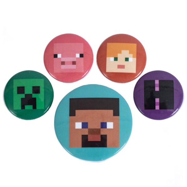 TM-05477-Minecraft-Button-Badge-Set Official Minecraft Button Badge Set