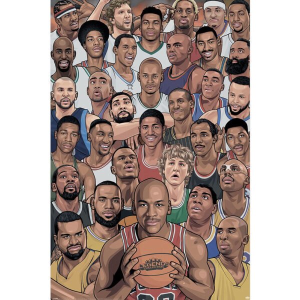 TM-05485-Legends-Basketballs-Greatest-Poster-239 Official Legends Basketball's Greatest Poster 239