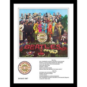 TM-05495-The-Beatles-Sgt-Pepper-Framed-Collector-Print Official The Beatles Sgt Pepper Framed Collector Print