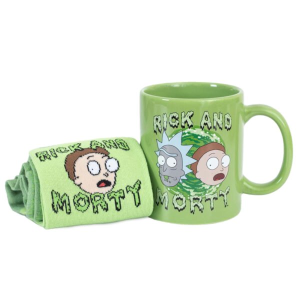 TM-05551-Rick-And-Morty-Mug-Sock-Set-1 Official Rick And Morty Mug & Sock Set