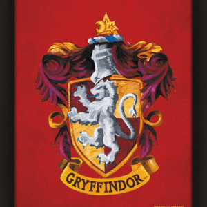 Official Harry Potter Gryffindor Framed 3D Picture