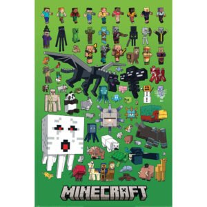 TM-05713-Minecraft-Character-Montage-Poster-200 Official Minecraft Character Montage Poster 200