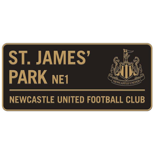 TM-05746-Newcastle-United-FC-Two-Tone-Street-Sign Official Newcastle United FC Two Tone Street Sign