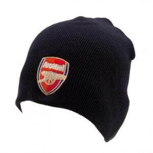 TM-05752-Arsenal-FC-Navy-Beanie Official Arsenal FC Navy Crest Beanie
