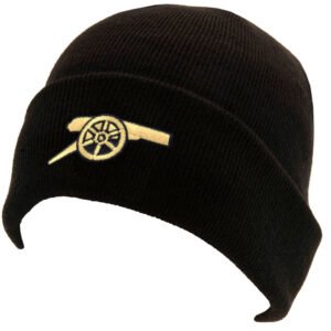Official Arsenal FC Black Cuff Beanie
