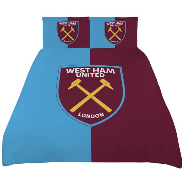 TM-05762-West-Ham-United-FC-Colour-Split-King-Duvet-Set Official West Ham United FC Colour Split King Duvet Set