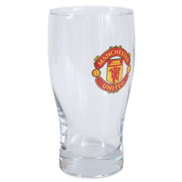 TM-05814-Manchester-United-FC-Tulip-Pint-Glass-1 Official Manchester United FC Tulip Pint Glass