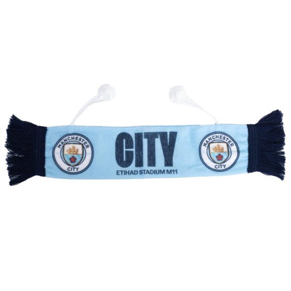 TM-05846-Manchester-City-FC-Mini-City-Car-Scarf Official Manchester City FC Mini Car Scarf