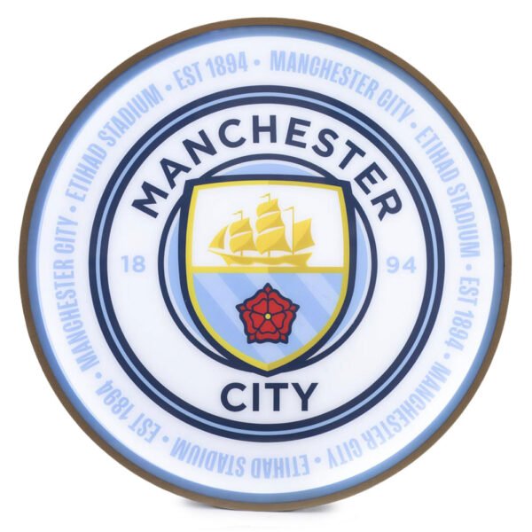 TM-05854-Manchester-City-FC-12-Inch-LED-Wall-Light Official Manchester City FC 12 Inch LED Wall Light