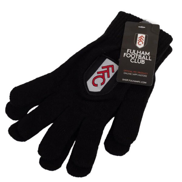 TM-05896-Fulham-FC-Knitted-Gloves-Junior-2 Official Fulham FC Knitted Gloves Junior