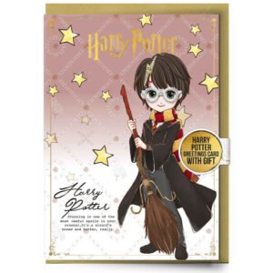 TM-05899-Harry-Potter-Greetings-Card-with-Badge Official Harry Potter Greetings Card with Badge