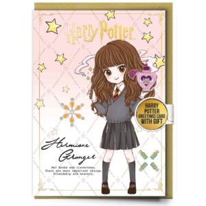 TM-05900-Harry-Potter-Hemione-Greetings-Card-with-Badge Official Harry Potter Hemione Greetings Card with Badge