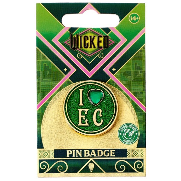 TM-05905-Wicked-I-Love-Emerald-City-Badge-2 Official Wicked I Love Emerald City Pin Badge
