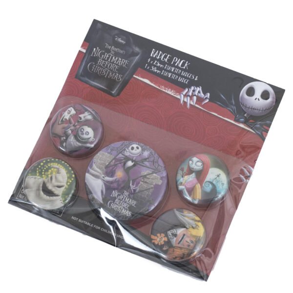 Official Nightmare Before Christmas The Nightmare Before Christmas Button Badge Set