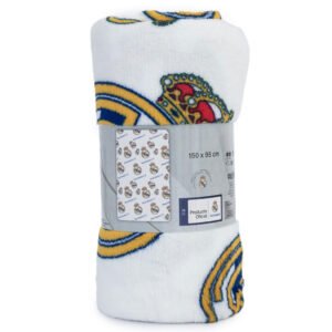 Official Real Madrid CF Multi Crest Fleece Blanket