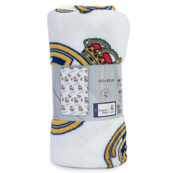 Official Real Madrid CF Multi Crest Fleece Blanket
