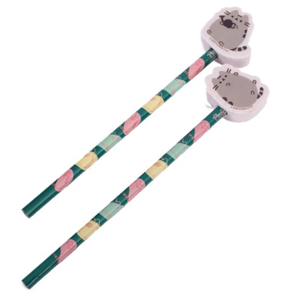 Official Pusheen 2pk Pencil & Topper Set