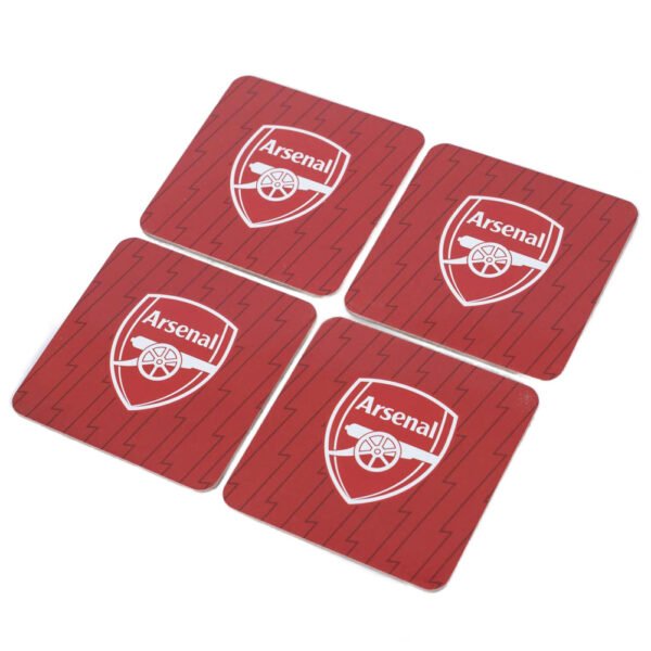 TM-06027-Arsenal-FC-4pk-Cork-Coaster Official Arsenal FC 4pk Cork Coaster