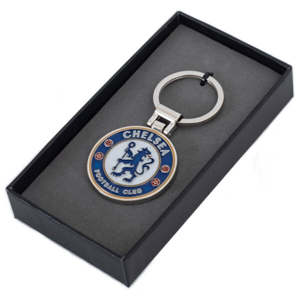 TM-06050-Chelsea-FC-Executive-Crest-Keyring-2 Official Chelsea FC Boxed Crest Keyring
