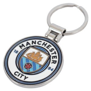 Official Manchester City FC Boxed Crest Keyring