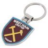 TM-06056-West-Ham-United-FC-Executive-Crest-Keyring Official West Ham United FC Boxed Crest Keyring
