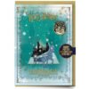 TM-06066-Harry-Potter-Hogwarts-Winter-Greetings-Card-with-Badge Official Harry Potter Hogwarts Winter Greetings Card with Badge