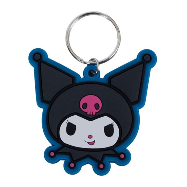TM-06207-Kuromi-Smile-PVC-Keyring Official Kuromi Smile PVC Keyring